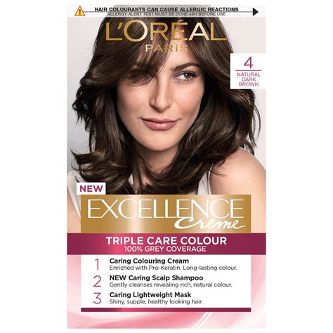 loreal dark brown hair dye|More.